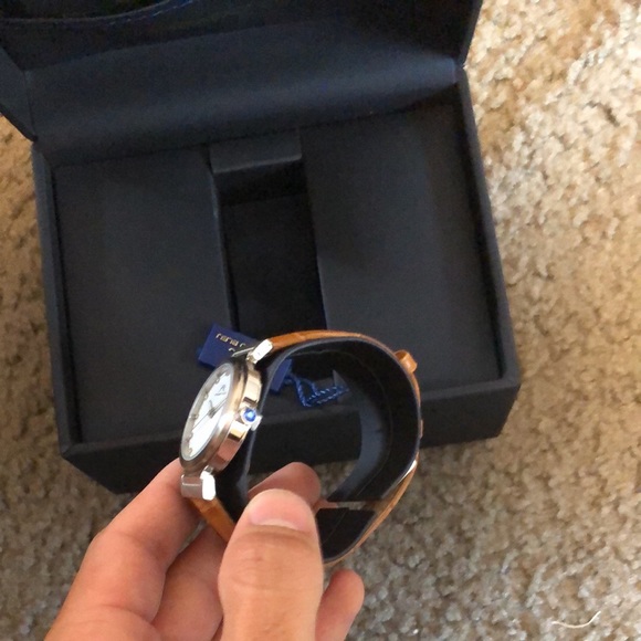 Porsamo Bleu Dahlia Leather Watch. main image 3